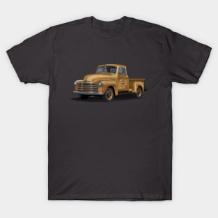 Rusty yellow 1949 Chevrolet pickup Truck T-Shirt